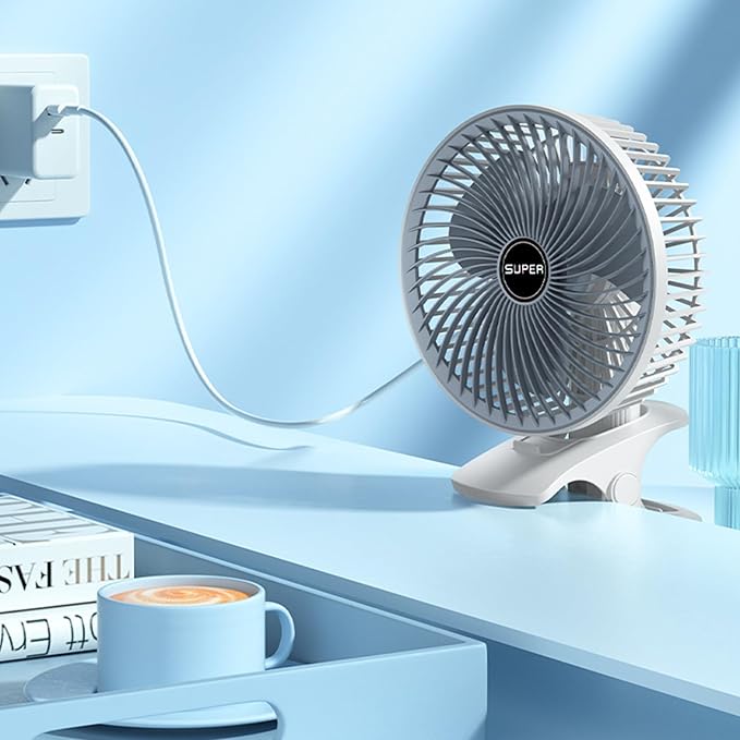 Desk Clip Fan Gigglori
