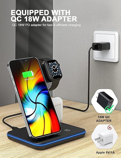 3-in-1 Wireless Charging Station Molivo