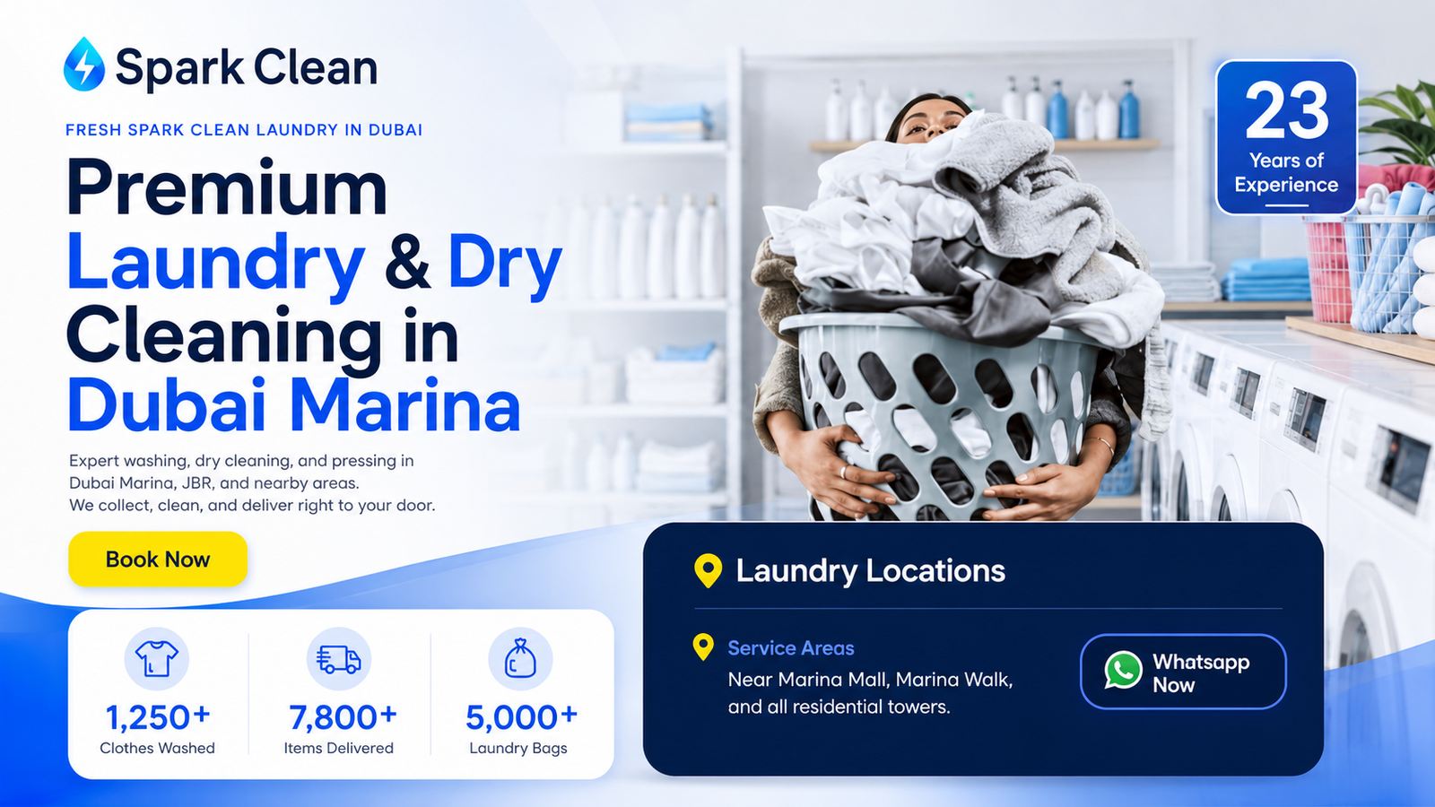 Spark Clean Laundry & Dry Cleaning Website